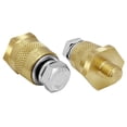 thumbnail image 2 of 2 conectores de terminal de batería, perno de terminal de batería, adaptador de poste de batería de latón para automóviles, vehículos agrícolas, Diámetro exterior 8 mm, 2 of 10