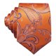 thumbnail image 5 of Set de Corbata de Seda Paisley Naranja Barry.Wang 150 cm, 5 of 6
