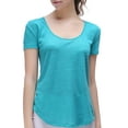 thumbnail image 4 of Richie House Women's Linen T-shirt with a Pocket RH2029-A-M, 4 of 6