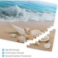 Wooden Jigsaw Puzzle 500 Piece Ocean Shells On The Beach Sea