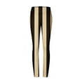 thumbnail image 5 of DeHolifer Womens Stretch Yoga Leggings Strip Printed Fitness Running Gym Sports Full Length Active Pants Yoga Full Length Pants Brown 2XL, 5 of 6