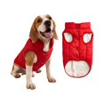 thumbnail image 2 of Dog Winter Coat Jacket Waterproof Windproof Warm Vest, Golden Hair Bear Winter Clothing, Double Fleece Lining, Suitable for Small, Medium and Large Dogs 09-Red XS, 2 of 5