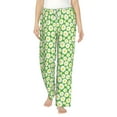 thumbnail image 2 of Goofa Daisies Flowers Printed Soft Pajama Pants for Women, Wide Leg Comfy Casual Lounge Yoga Pants-Small, 2 of 9