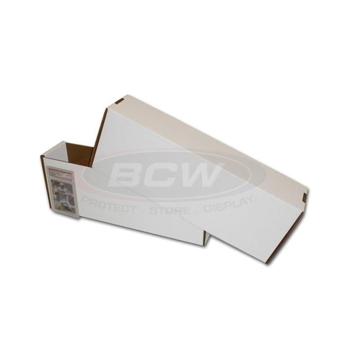 1 BCW 500 COUNT CARDBOARD STORAGE BOX Trading Sports Card Holder Case Baseball 
