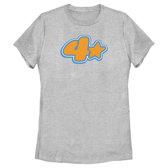 Women's Turning Red 4* Logo  Graphic Tee Athletic Heather Large