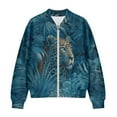 thumbnail image 4 of DISNIMO Tiger Leaf Printed Sweatshirts for Women Zip Up Jackets Long Sleeve Outwear Fall Winter Outfits, S, 4 of 7