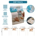 thumbnail image 7 of Table Runner Dresser Scarves 60 Inch Long, Summer Surfing and Sea Beach Starfish Shell Linen Dining Table Runners Blue Sky Tabletop Scarf for Wedding Holiday Party Kitchen, 7 of 7