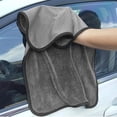thumbnail image 2 of 1Pc Microfiber Car Drying Towel Extra Large Super Absorbent Cleaning Cloth Auto Detailing - Premium Microfiber Material With Different Length Fibers & Mesh Side For Scratch-Free, 2 of 6