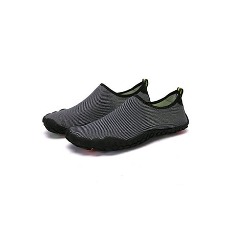 

Audeban Summer Barefoot Athletic Aqua Water Shoes for Women Men Black Gray