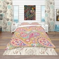 thumbnail image 2 of Designart 'Pattern Based on Paisley' Vintage Duvet Cover Set, 2 of 4