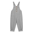 thumbnail image 4 of Women's Summer Solid Casual Sleeveless Suspender Jumpsuit with Pockets, 4 of 5