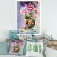 thumbnail image 3 of Designart 'Pink Fresh Abstract Flowers Bouquet in Vase' Modern Framed Art Print, 3 of 4