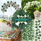 thumbnail image 4 of Palma Artificiales Plantas Tropicales Tallos De Imitación Decoraciones De Fiesta Hawaiana Selva Playa Tema Mesa Hogar Boda Cumpleaños Decoración 60 Piezas 6 Tipos Monstera Hojas Serendint HA021801-00, 4 of 5