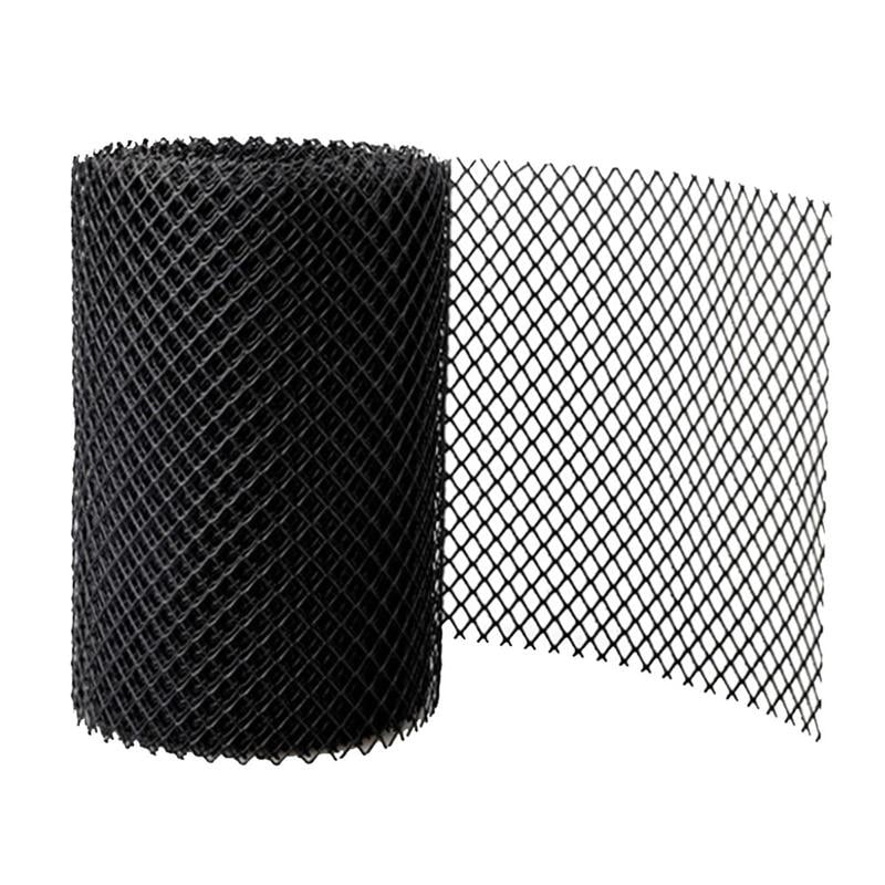 Grille De Gouttière Gutter Guards En Plastique Durable - Rouleau Noir Anti-Feuilles