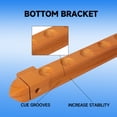 thumbnail image 6 of GSE Games & Sports Expert 6/8/12 Wall Mounted Billiard Cue Rack. Pool Cue Stick Rack with Screw Fitting for Game Room, Home, Bar - 6 Cue Oak, 6 of 8