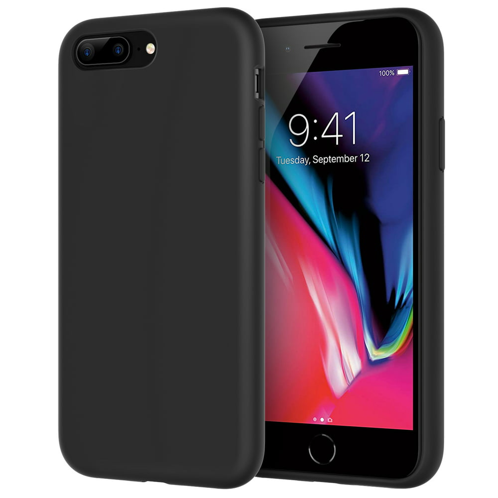 Silicone Case for iPhone 7 Plus, iPhone 8 Plus, 5.5 Inch, Silky-Soft