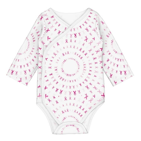 

Coaee Breast Cancer Awareness (4) for Soft Cotton Baby Long-Sleeve Bodysuit Girls Boys Bodysuit Romper