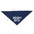 thumbnail image 5 of Classic Blue Plaid Pet Puppy Dog Bandana with Dog Birthday Party Hat Accessories, Dog Birthday Bandana Scarf Bibs for Pet Birthday Outfit Party Supplies, 5 of 5