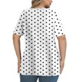 thumbnail image 4 of Plus Size Tops Sevevn Women's Fashion Summer Printed Plus Size Short Sleeve V-Neck Blouses Women's T-Shirts, 4 of 6