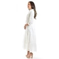 thumbnail image 2 of Vestido camisero bordado Roman Fahion /Juvenil, 003 (Blanco) blanco EG, 2 of 5