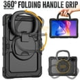 thumbnail image 3 of For Xiaomi Redmi Pad 2 11 inch 2025, 360 Rotating Shockproof Cover with Stand, Handle, Shoulder Strap, Black, 3 of 7
