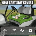 thumbnail image 3 of Whosucclay Rabbit Tulip Egg Golf Cart Seats Cushion Cover, Breathable Elastic 4 Front Pockets Golf Cart Seat Cover for Yamaha EZGO Club Car, 52.36" x 32.28", 3 of 7