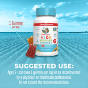 MaryRuth Organics Kids Multivitamin Gummies, Children's Health, Sugar-Free, Strawberry Papaya Super Punch, 30 Count