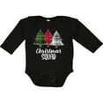 thumbnail image 3 of Inktastic Christmas Squad with Plaid Trees Boys or Girls Long Sleeve Baby Bodysuit, 3 of 5