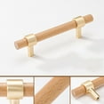 thumbnail image 2 of MOMOJIA 1pair Simple Drawer Pulls Wooden Handles Home Furniture Hardware Accessories, 2 of 7