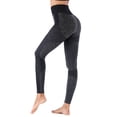 thumbnail image 3 of DODOING Womens Color Block Spliced Stretchy Workout Sportys Yoga Leggings Pants, 3 of 7
