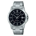thumbnail image 1 of Casio Standard Montre pour Homme Analogique en Acier Inoxydable, Cadran Noir, Quartz MTP-V004D-1C, 1 of 2