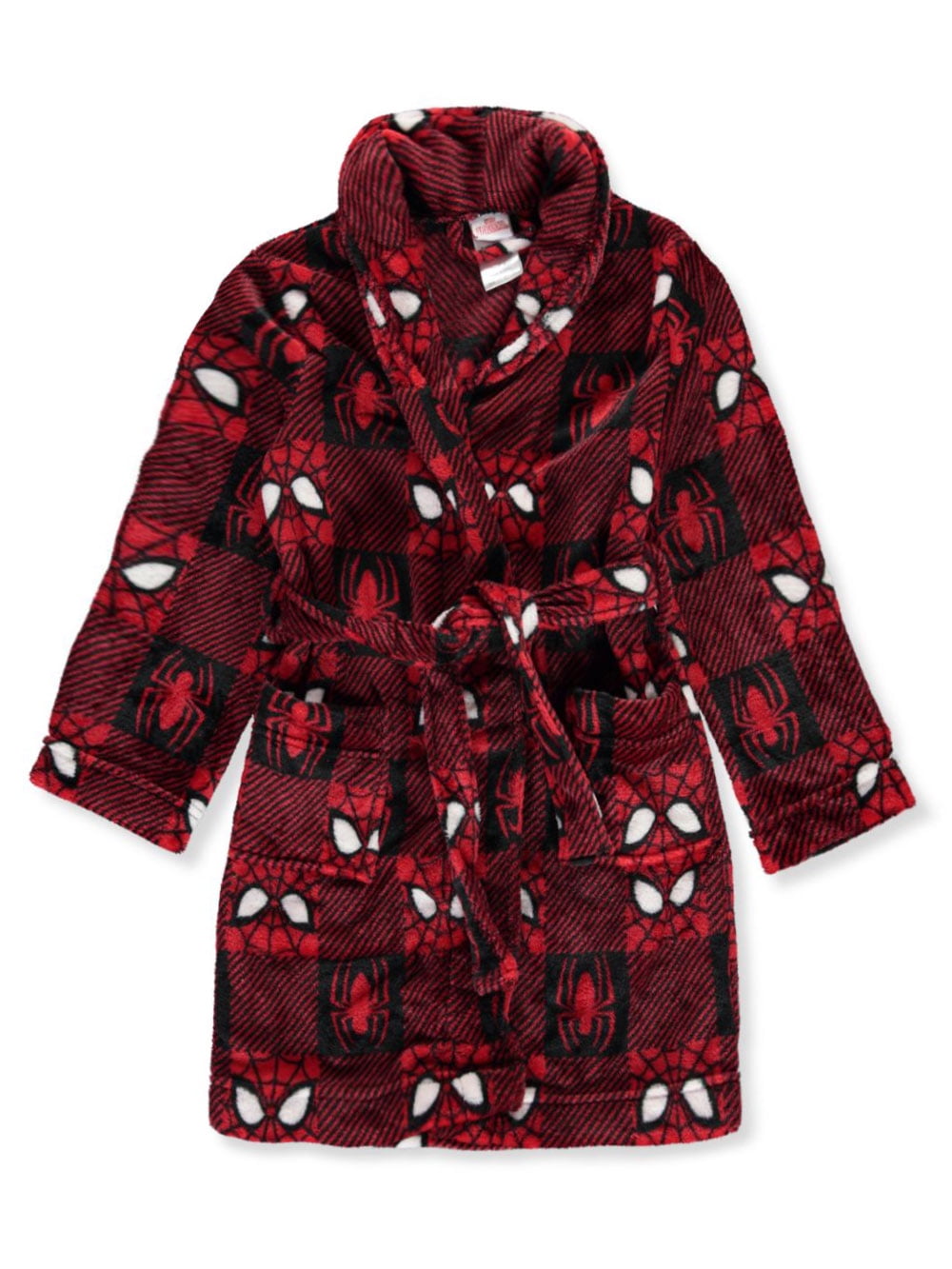 Spider-Man Boys' Block Stripe Plush Robe - Walmart.com