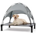 thumbnail image 1 of Cama Elevada para Perros Heeyoo con Dosel Removible Gris, 1 of 7
