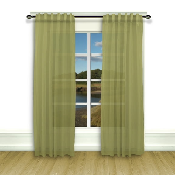 Lucerne Wanda Pleat Pairs w/wands 104x84 Olive