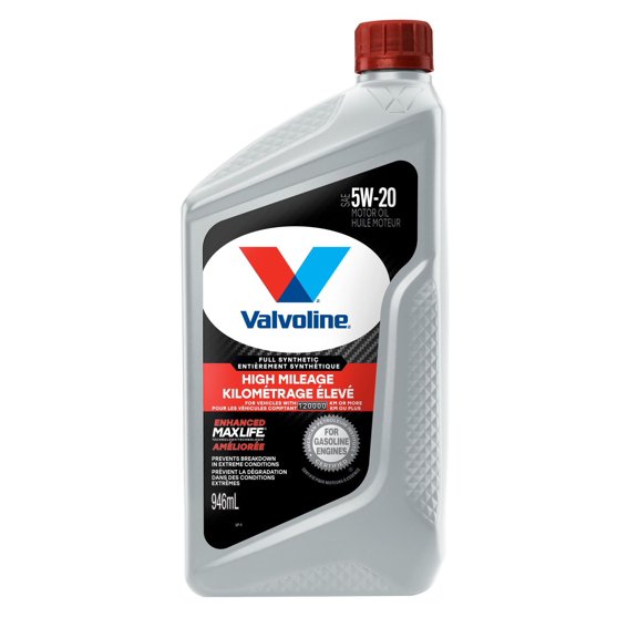 Valvoline Full Synthetic High Mileage 5W20 Motor Oil