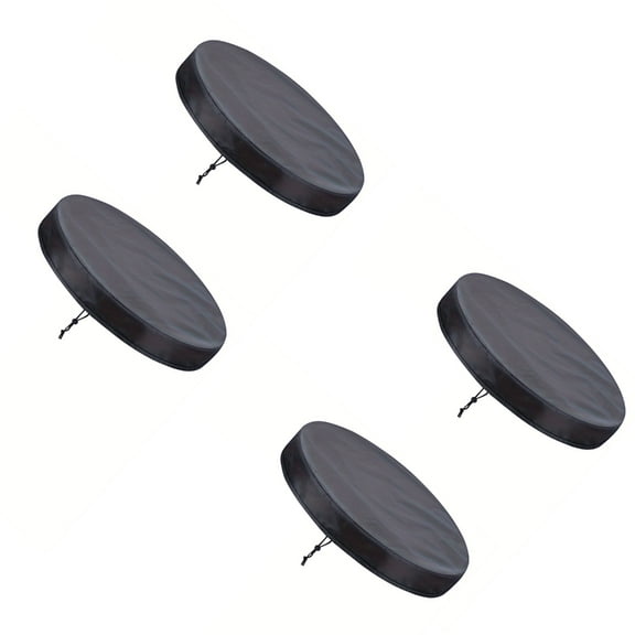 Black Drum Lid Covers 4 Pack for 55 Gallon Drum Storage and Use--