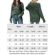 thumbnail image 2 of Suéter Jersey informal para mujer, cuello redondo, botones, ajuste holgado, traje diario elegante de gran tamaño Ygjytge ejercito verde T L para Mujer, 2 of 9