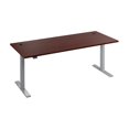 thumbnail image 2 of Scranton & Co Engineered Wood 72W Adjustable Standing Desk in Hansen Cherry, 2 of 7