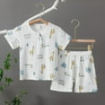 thumbnail image 3 of Baby Clothes Boy Toddler Kids Boys Kid Summer Cotton Cartoon Printed Short Sleeved Beach 6 12 18 24Months 2T 3T T-Shirt Tops+Shorts T Shirt Pullover Tops Shorts Sets Two Pieces Set, 3 of 3
