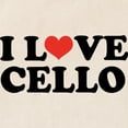 thumbnail image 3 of CafePress - I Love Cello Tote Bag - Unisex Canvas Tote Bag, Beige, 1-Piece, 3 of 9