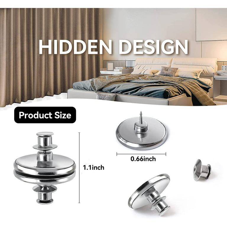 18 Pairs Curtain Magnets Closure, Curtain Weights Magnets with Back Tack to  Prevent Lights from Leaking, Curtain Magnetic Holdback Button for Home  Bedroom Office Curtain Draperies 