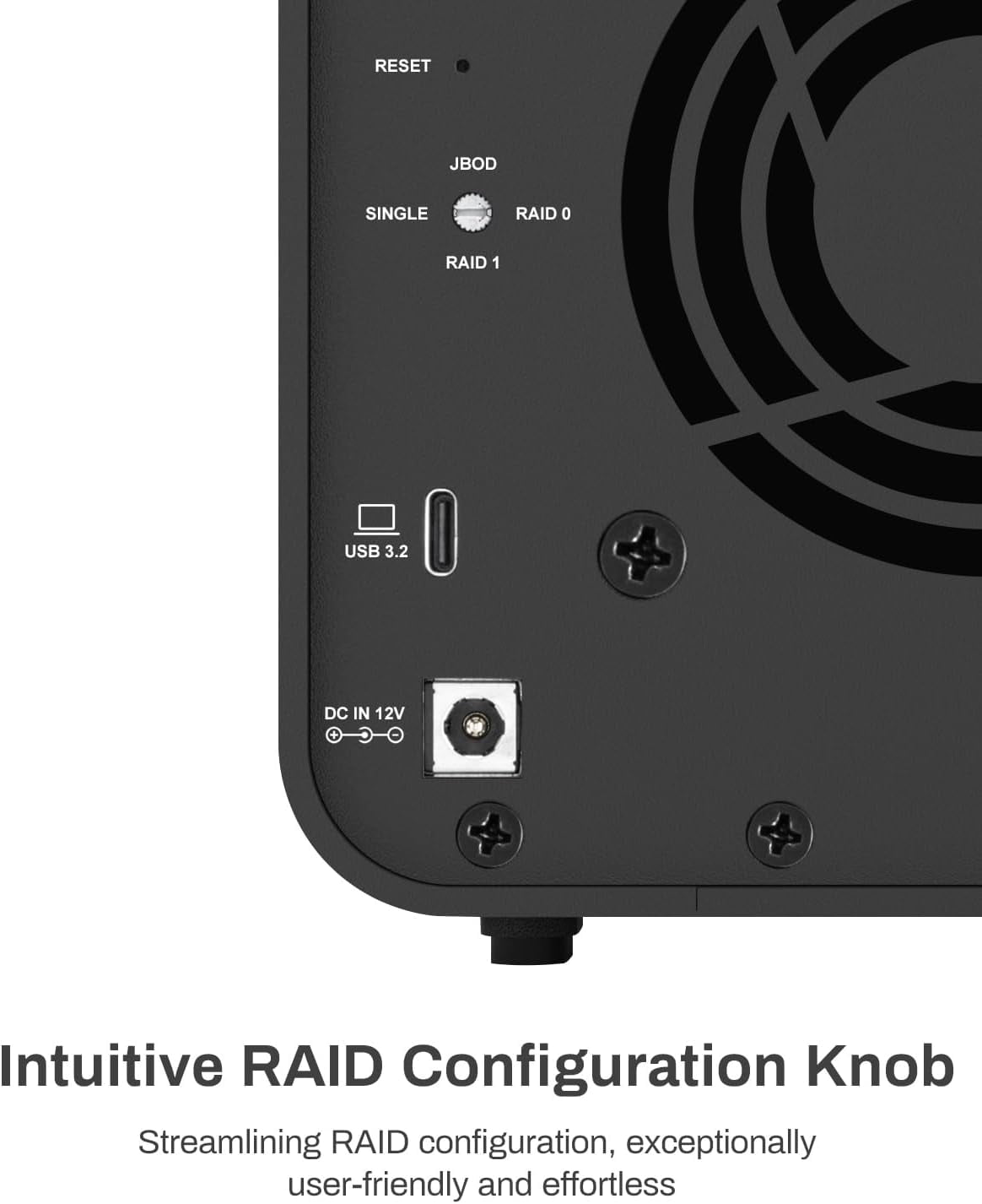 TERRAMASTER D2-320 USB RAID Enclosure – USB 3.2 Gen 2 10Gbps Type C 2Bay RAID Storage Supports RAID 0, 1, Single, JBOD (Diskless)
