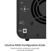 TERRAMASTER D5 Hybrid HDD NVMe Enclosure - USB 3.2 Gen 2 10Gbps Type C 5Bay USB Storage يدعم RAID 0/1 / Single / JBOD Exclusive 2 + 3 RAID Hybrid Disk Array (Diskless)