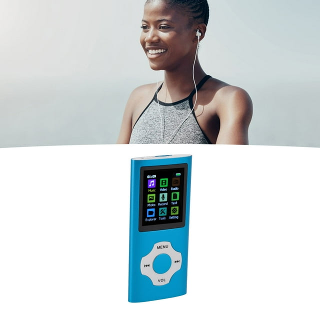 MP3 Player, HiFi Lossless MP3 Music Player Portable Music Player with 1.8 Inch TFT Screen, Voice Recorder, E Book, Support 64GB TF Card