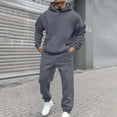 thumbnail image 2 of Men's 2 Piece Athletic Sweatsuit - Jogging Sweatshirt Sweatpants Set, Comfortable Soft Fabric, Athletic Design, Perfect for Workouts, Jogging Casual Wear, 2 of 4
