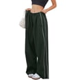 thumbnail image 2 of SEARCHI Women Casual Pants Baggy Cargo Pants  Wide Leg Loose Trousers Streetwear Jogger Trousers Hippie Punk Style, 2 of 6