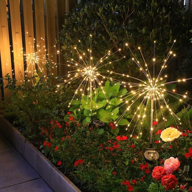 Solar Powered Swaying Firefly Lights with 2 Modes for Garden Yard Decor