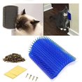 thumbnail image 5 of Cepillo de pared para mascotas y gatos, cepillo de masaje para gatos con hierba gatera, exfoliantes para gatos con cosquillas, suministros para mascotas (rosa), 5 of 5