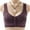A, variant on Women's Wireless Cotton Front Closure Bra, Plus Size Full Cup Floral Print Comfort Bra, Senior Friendly Soft Support Everyday Bra, 6 Colors, Sizes 36-52