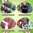 thumbnail image 4 of Colorful Welcome Banner Floral Black Display Green Leaves Cartoon Style Pet Backdrop for Home Decoration Garden Party Welcome Scene, 4 of 9